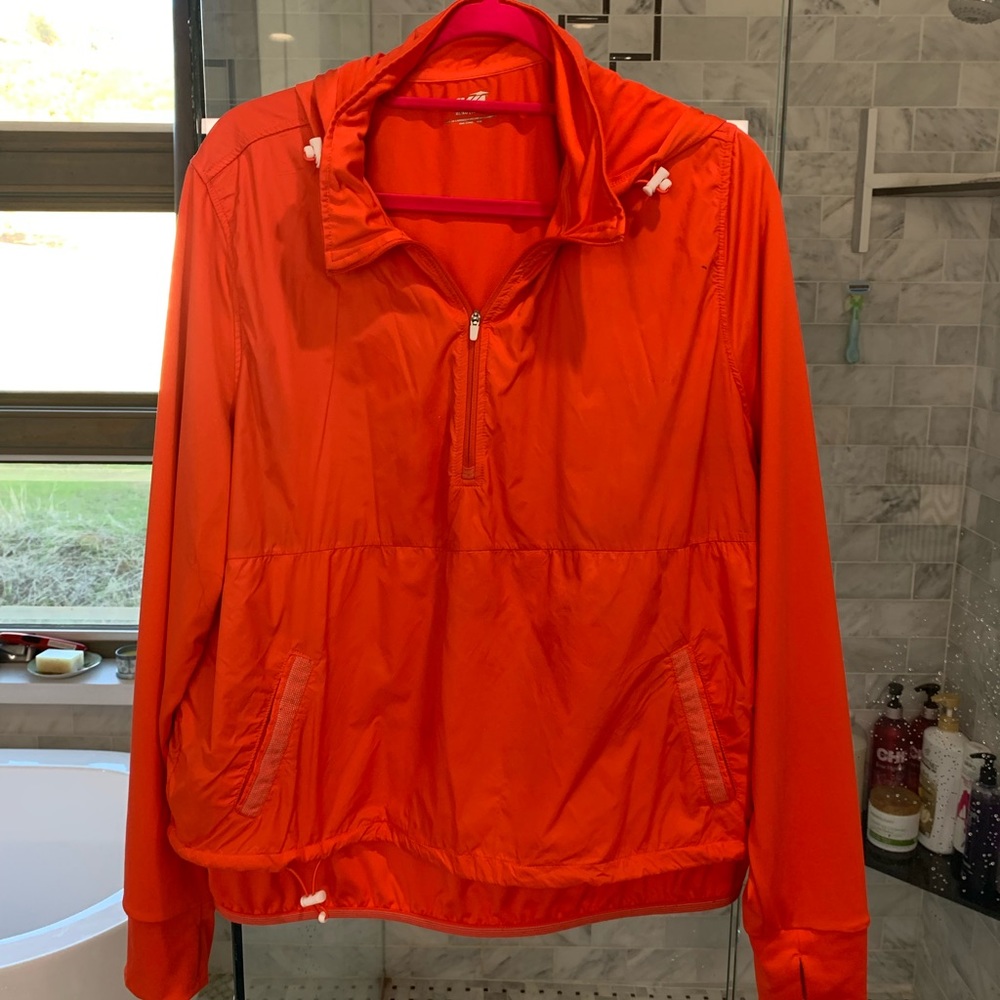 Avis Orange Pull Over Windbreaker